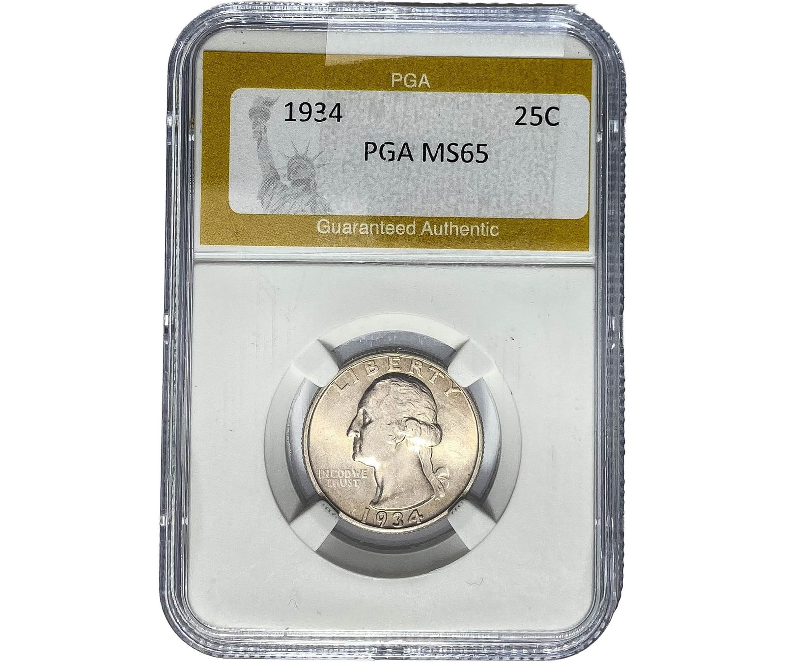 1934 Washington Silver Quarter PGA MS65  (1 of 2)