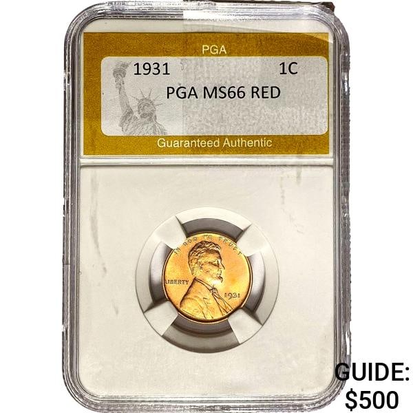 1931 Wheat Cent PGA MS66 RED (1 of 2)