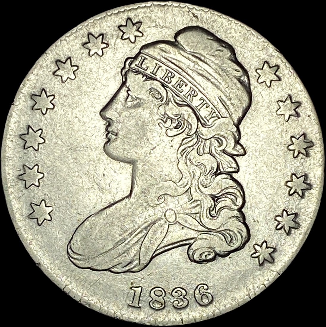 1836 Capped Bust Half Dollar CLOSELY UNCIRCULATED (1 of 2)