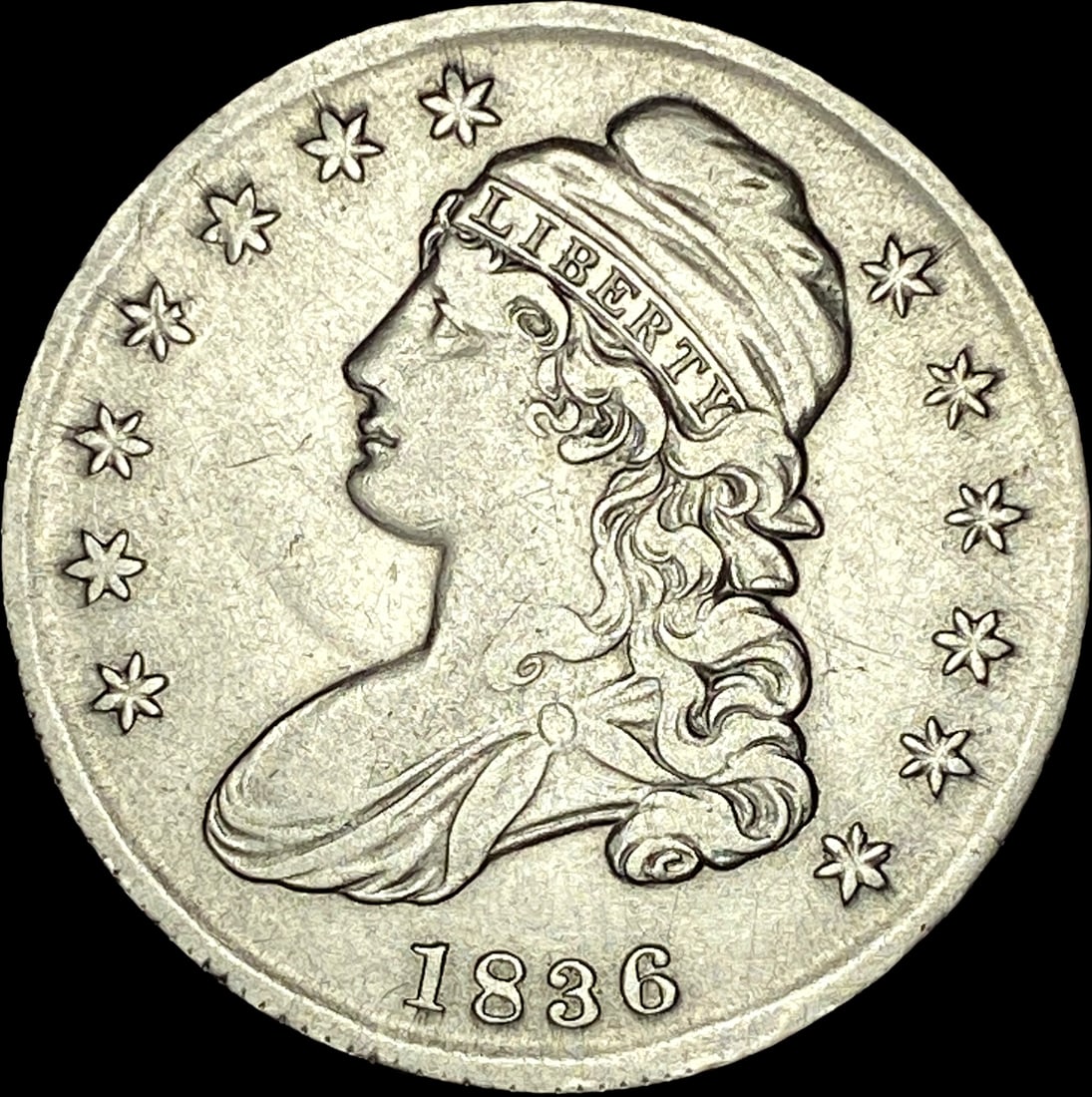 1836 Capped Bust Half Dollar CLOSELY UNCIRCULATED (1 of 2)