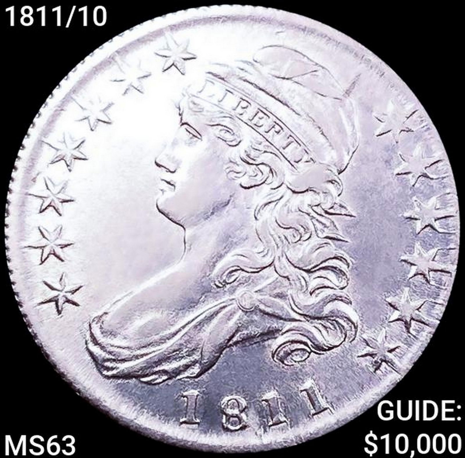 1811/10 Capped Bust Half Dollar CHOICE BU (1 of 2)