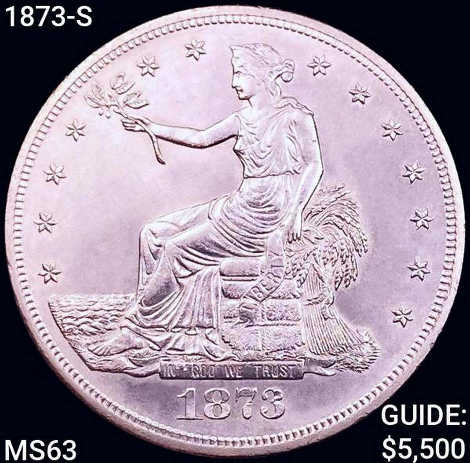 1873-S Silver Trade Dollar CHOICE BU (1 of 2)