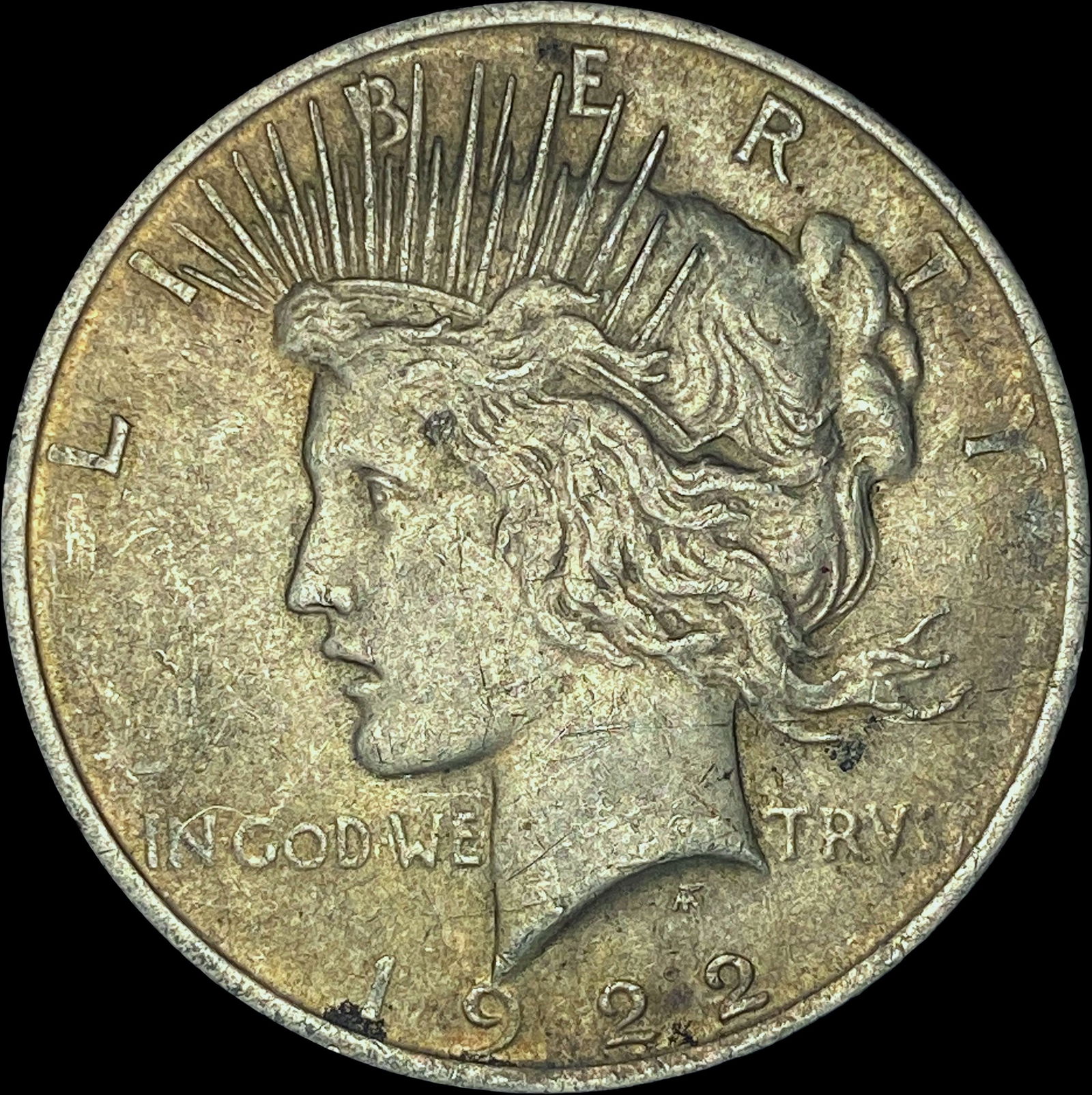 1922 Silver Peace Dollar CHOICE AU (1 of 2)