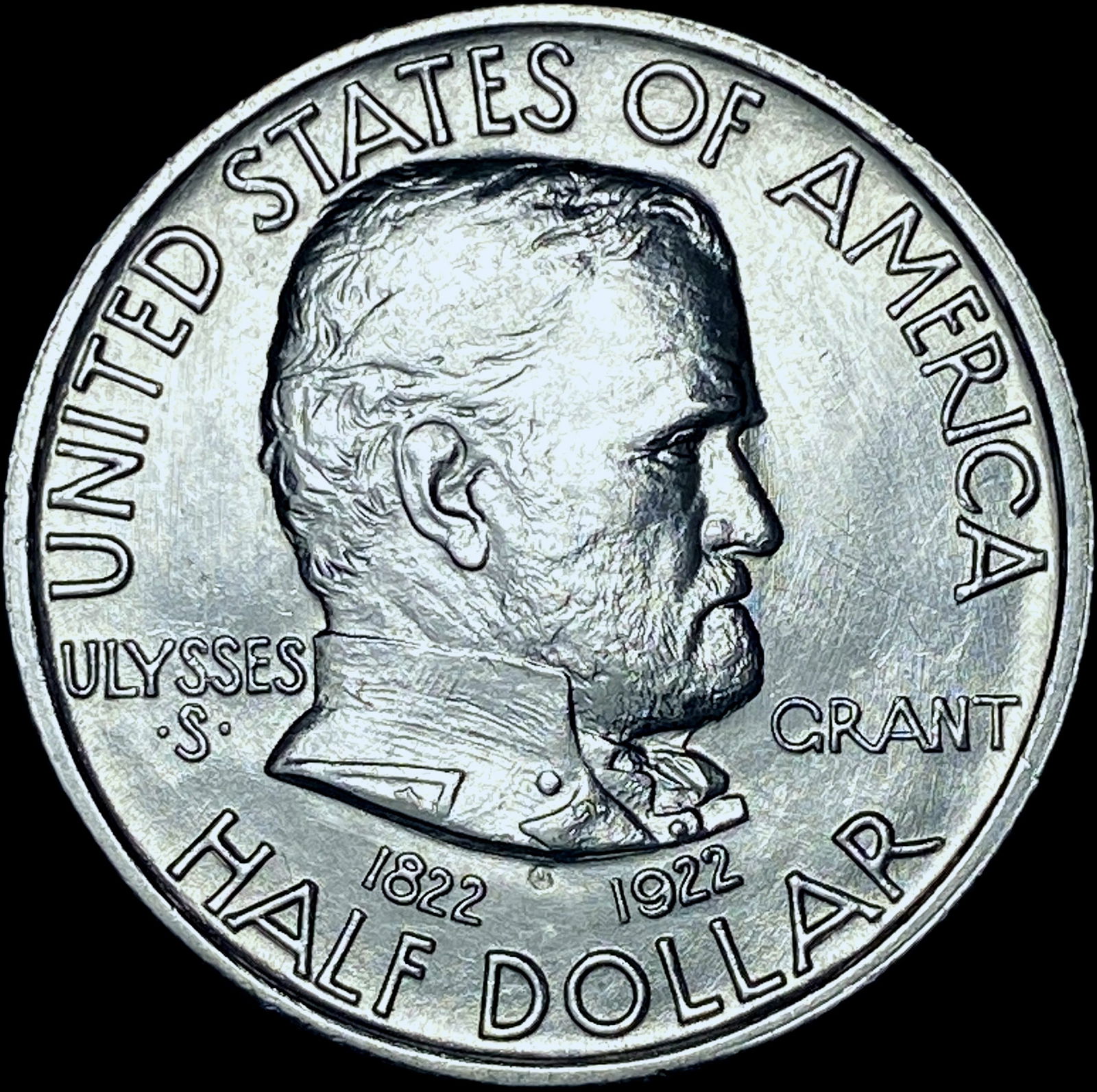 1922-S Silver Half Dollar Grant Commemorative GEM BU (1 of 2)