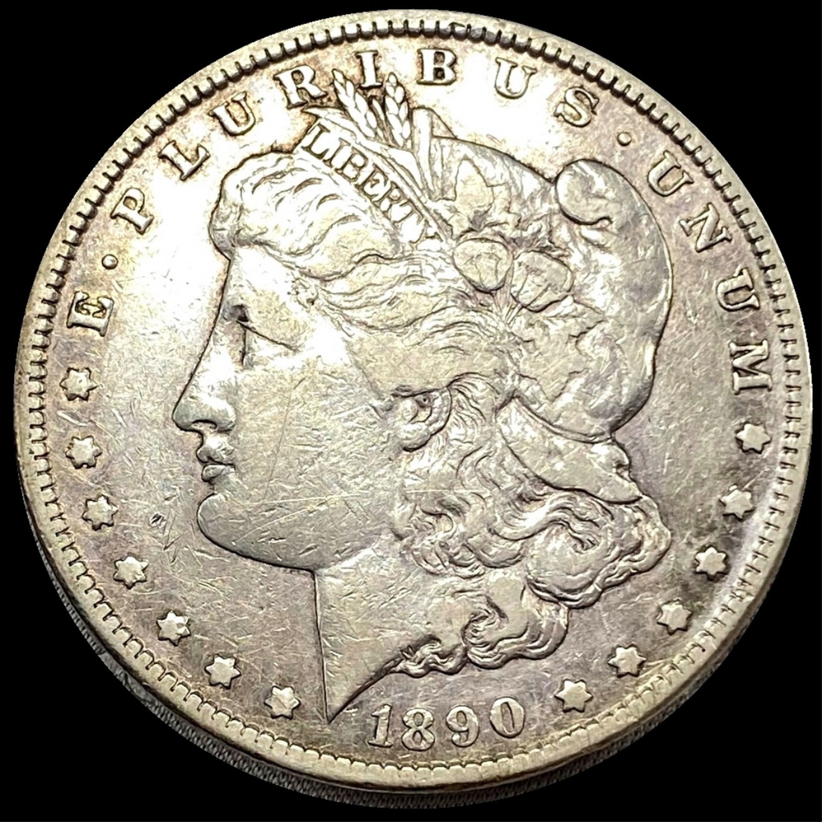 1890-CC Tailbar Morgan Silver Dollar NICELY CIRCULATED (1 of 2)