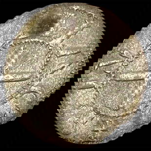 1200s French Souvigny Priors Silver Denier CLOSELY UNCIRCULATED: 1200s French Souvigny Priors Silver Denier CLOSELY UNCIRCULATED