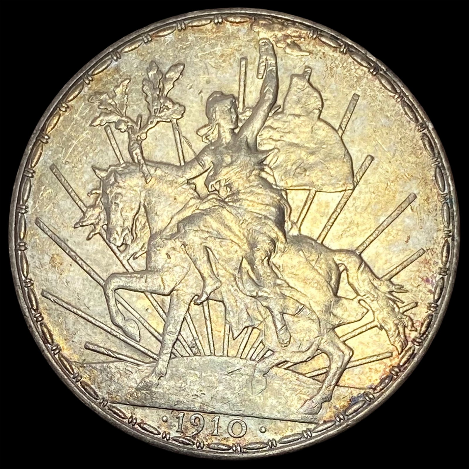 1910 Mexico Silver Peso CLOSELY UNCIRCULATED (1 of 2)