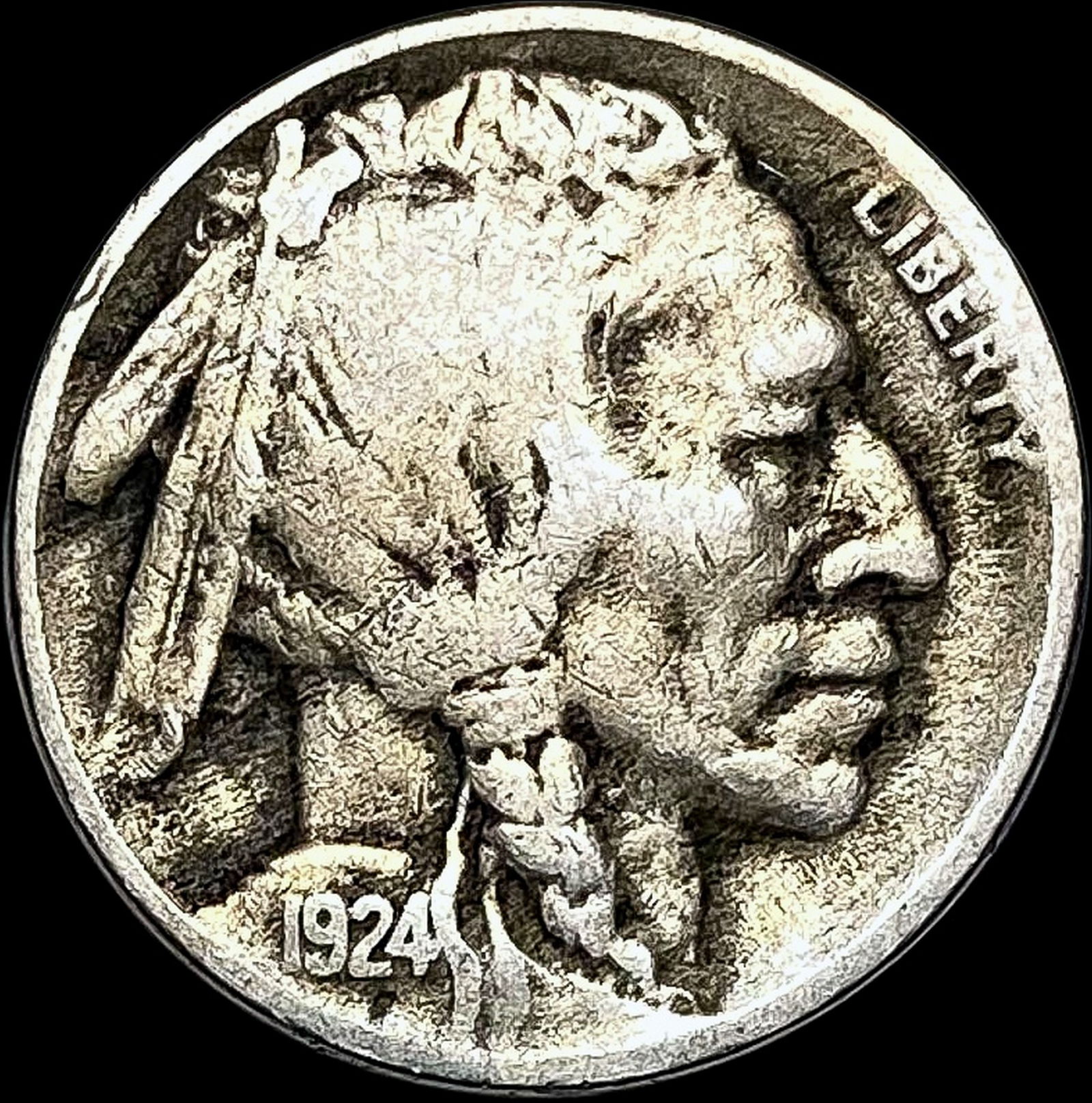 1924-D Buffalo Nickel LIGHTLY CIRCULATED (1 of 2)