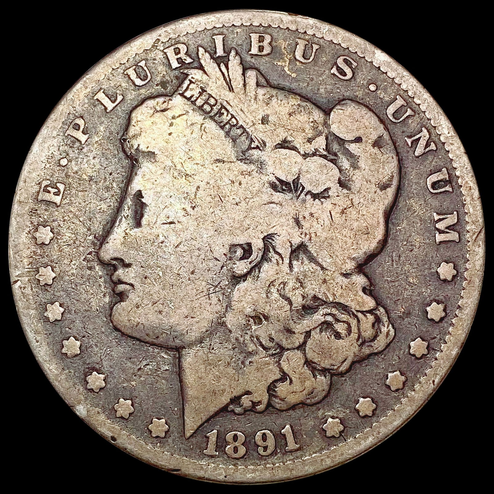 1891-CC Morgan Silver Dollar NICELY CIRCULATED (1 of 2)
