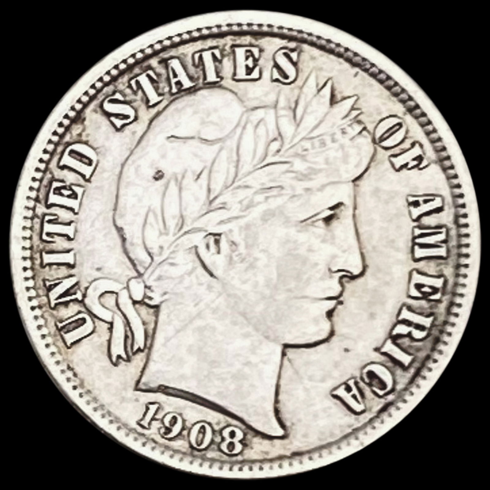 1908-D Barber Dime UNCIRCULATED UNCIRCULATED (1 of 2)