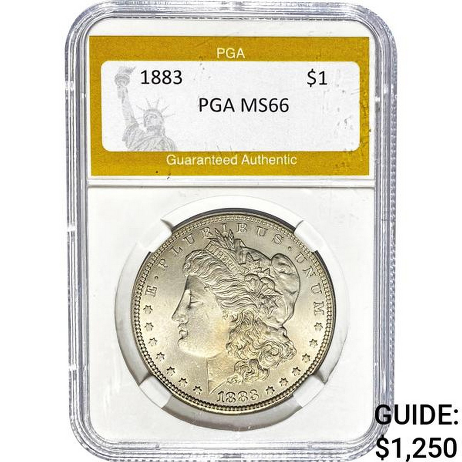 1883 Morgan Silver Dollar PGA MS66: 1883 Morgan Silver Dollar PGA MS66