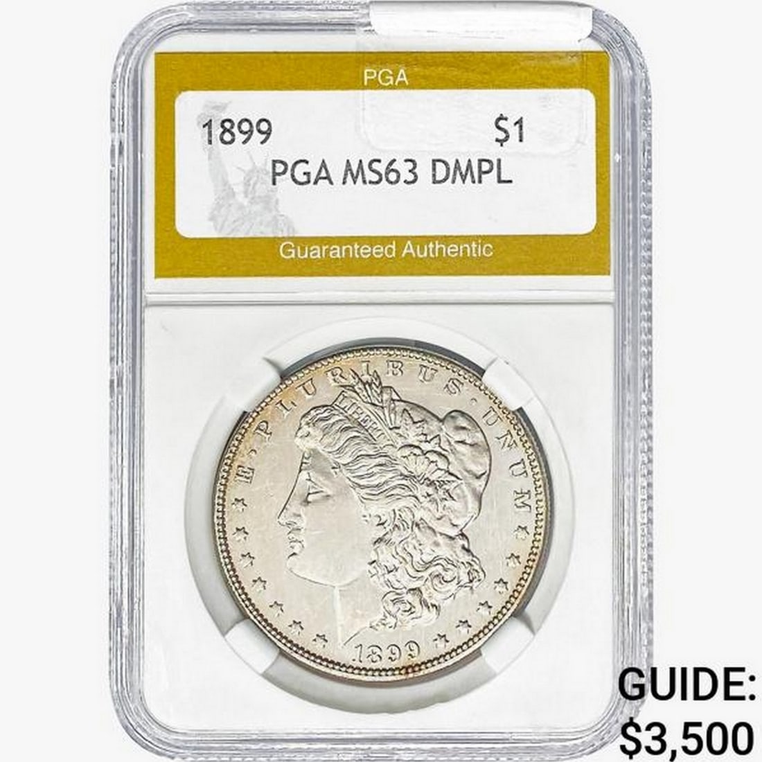 1899 Morgan Silver Dollar PGA MS63 DMPL (1 of 2)