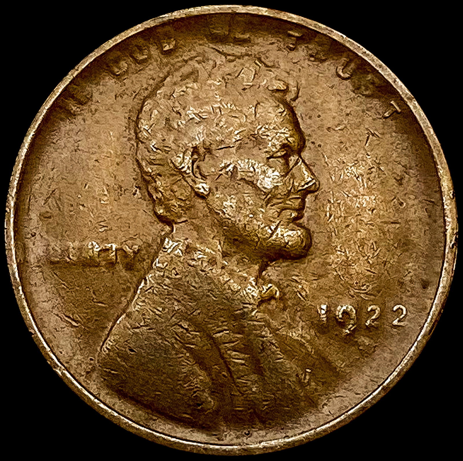 1922-D Weak D Wheat Cent NICE CIRC (1 of 2)