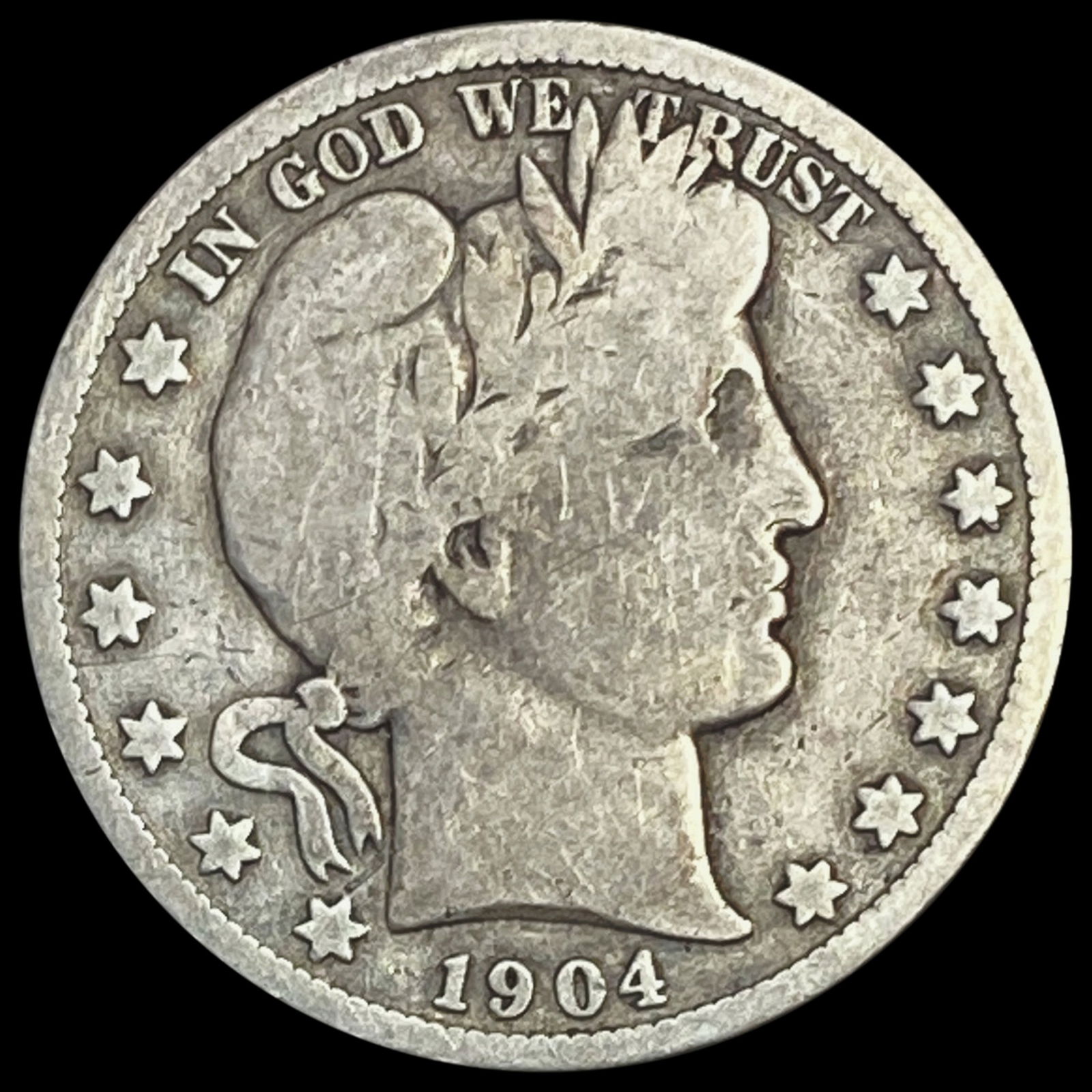1904-S Barber Half Dollar NICELY CIRCULATED (1 of 2)