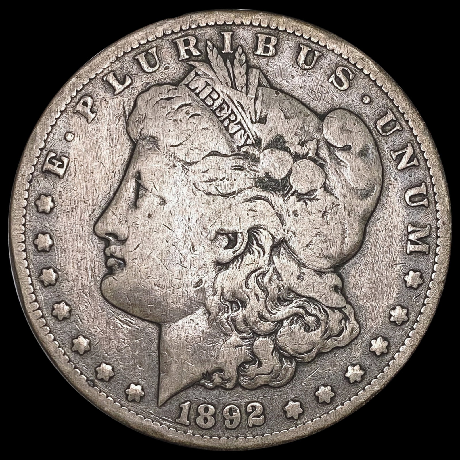 1892-CC Morgan Silver Dollar NICELY CIRCULATED (1 of 2)