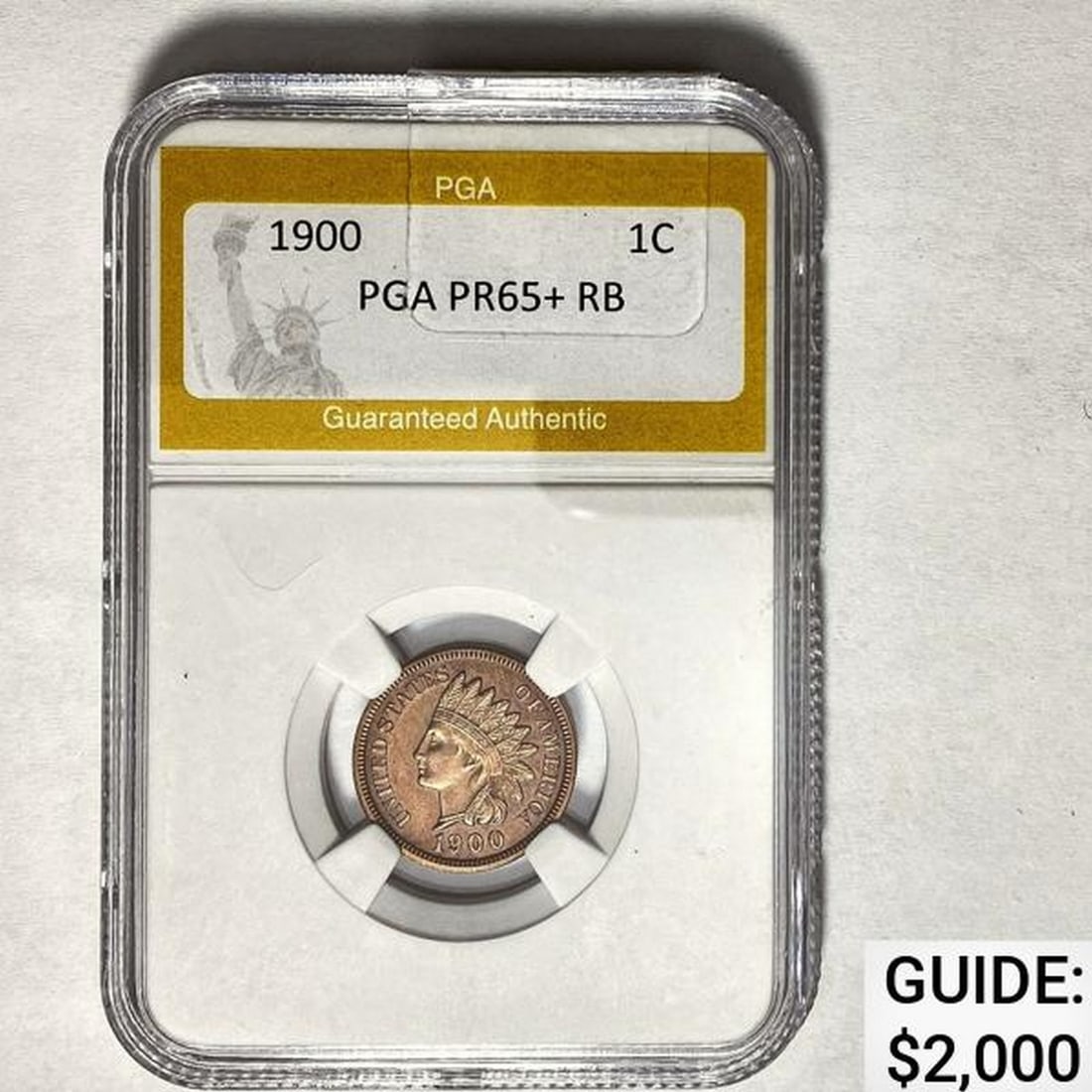 1900 1C Indian Head Cent PGA PR65+ RB (1 of 2)