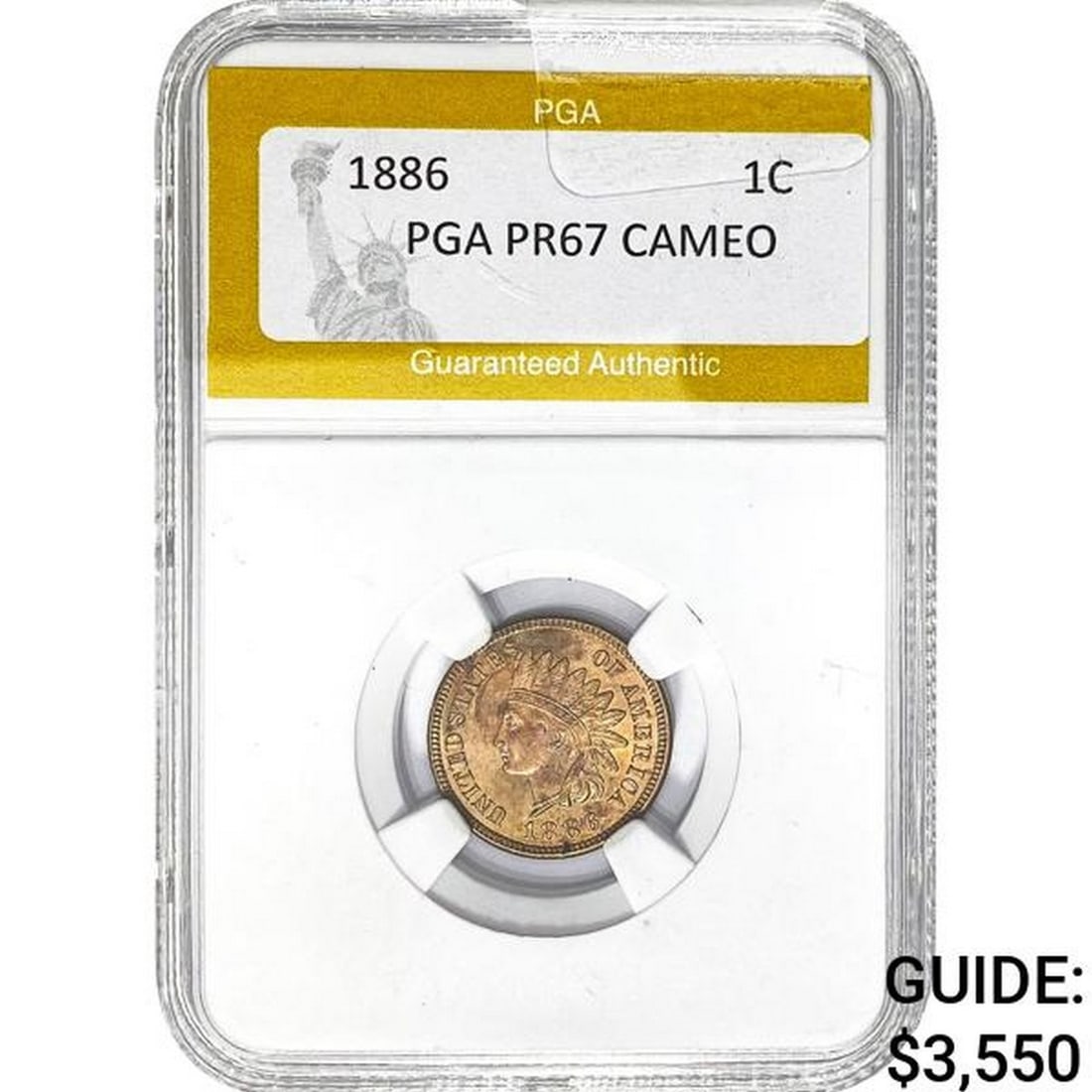 1886 Indian Head Cent PGA PR67 CAMEO (1 of 2)