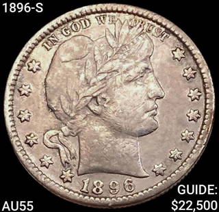 1896-S Barber Quarter HIGH GRADE: 1896-S Barber Quarter HIGH GRADE