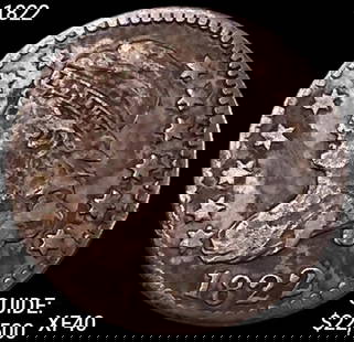 1822 Capped Bust Dime NEARLY UNCIRCULATED: 1822 Capped Bust Dime NEARLY UNCIRCULATED