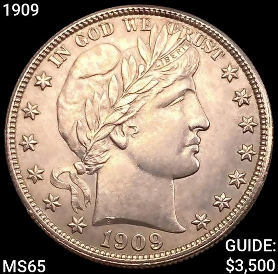 1909 Barber Half Dollar GEM BU (1 of 2)