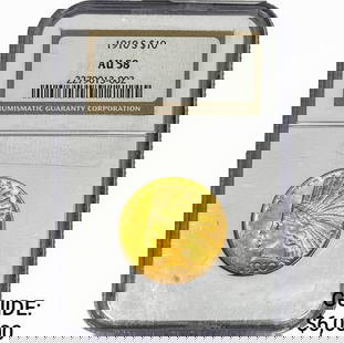 1910-S $10 Gold Eagle NGC AU58: 1910-S $10 Gold Eagle NGC AU58