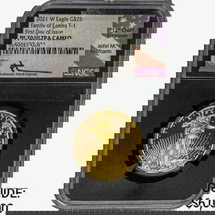 2021-W 1/2oz $25 Gold Eagle NGC PF70 UC: 2021-W 1/2oz $25 Gold Eagle NGC PF70 UC