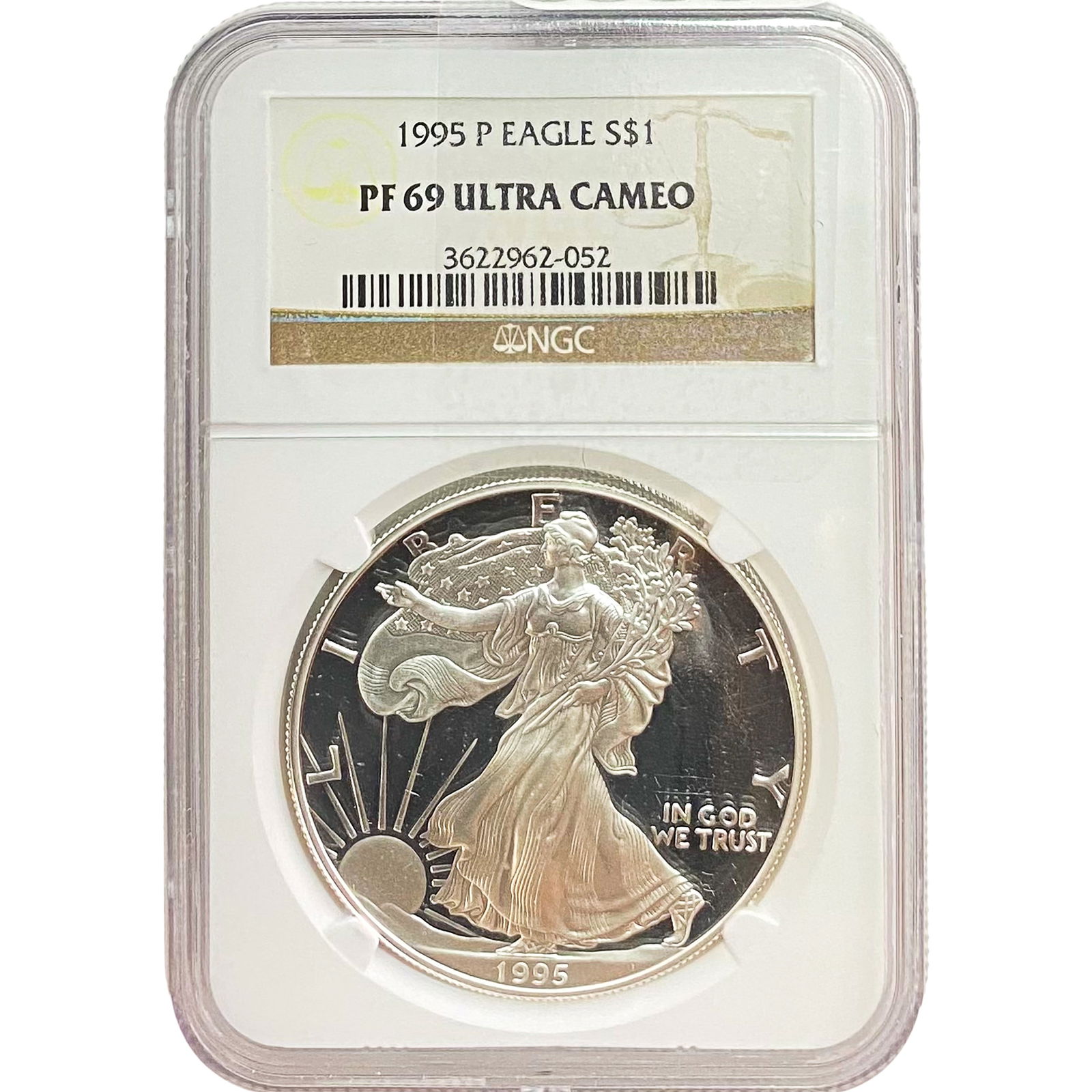1995-P Silver Eagle NGC PF69 Ultra Cameo (1 of 2)