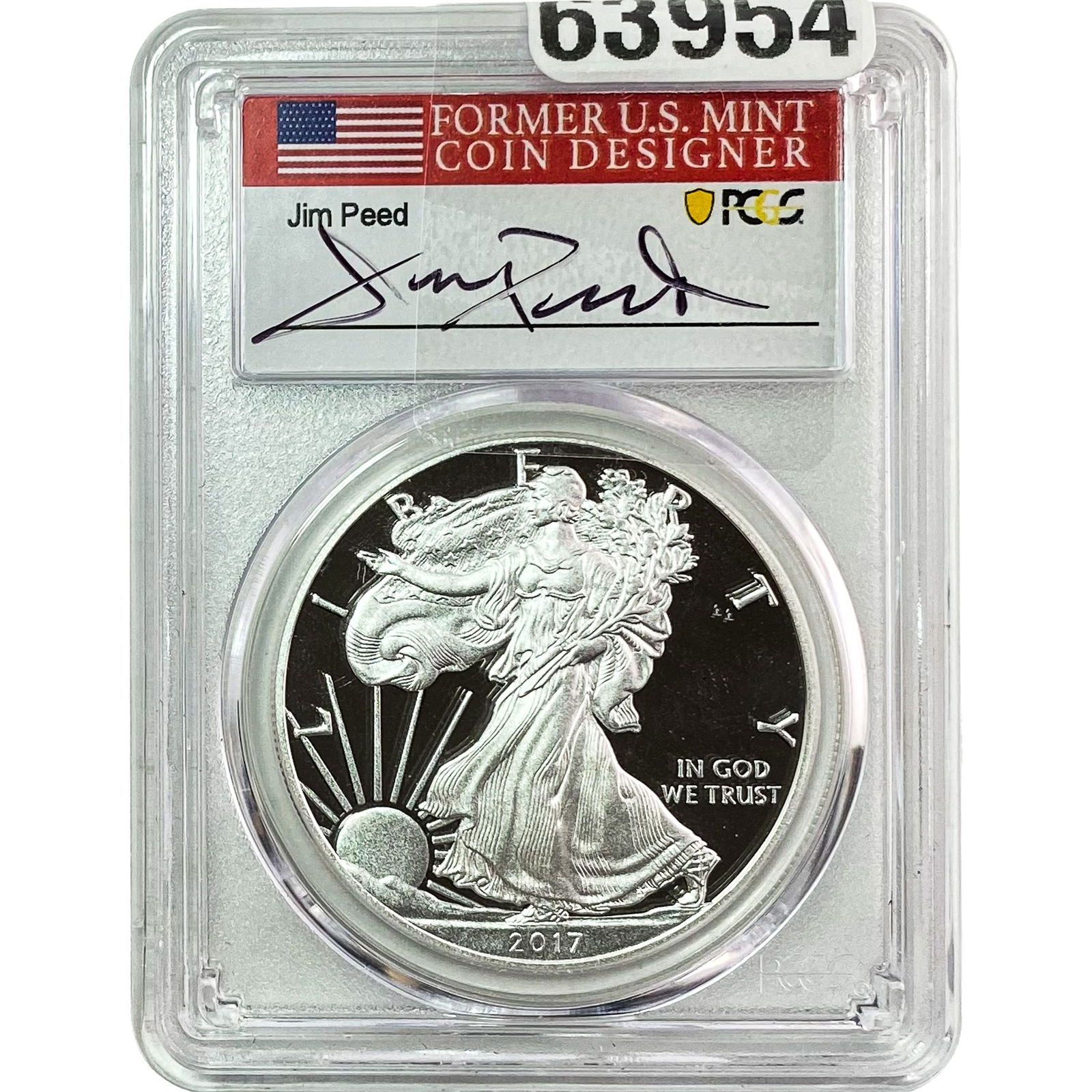 2017-W Silver Eagle PCGS PR70 Jim Peed DCAM (1 of 2)