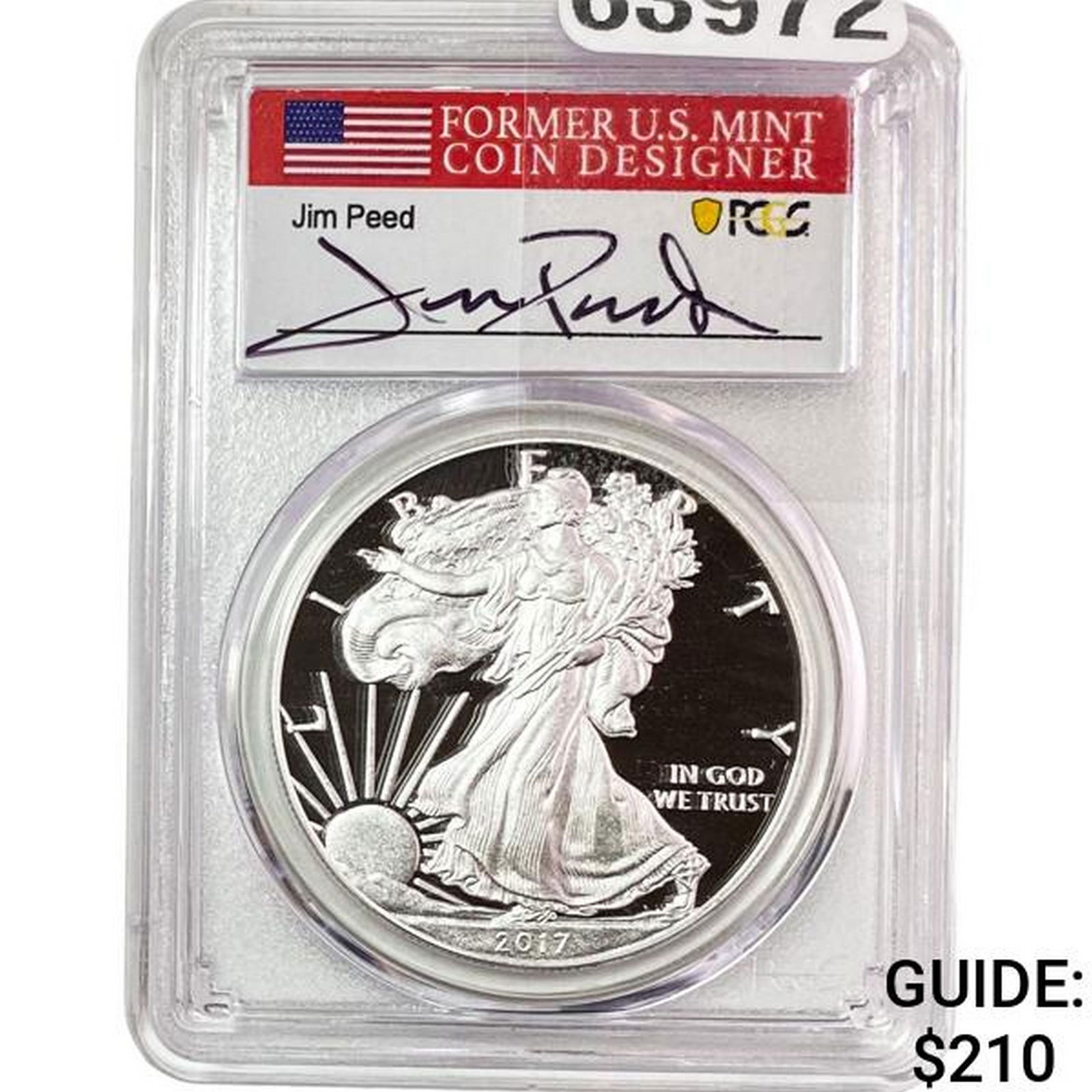 2017-W Silver Eagle PCGS PR70 Jim Peed DCAM (1 of 2)