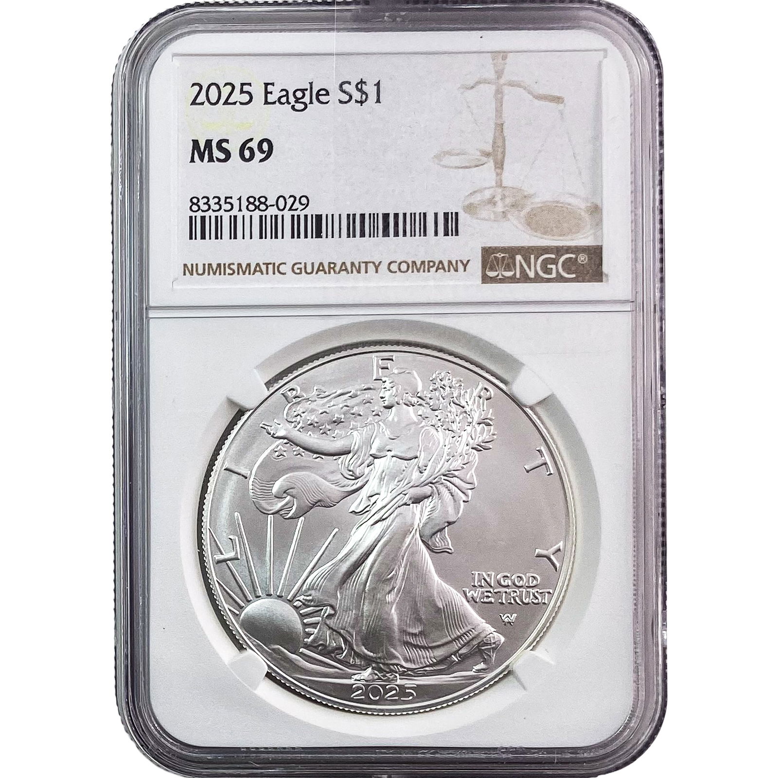 2025 Silver Eagle NGC MS69 (1 of 2)