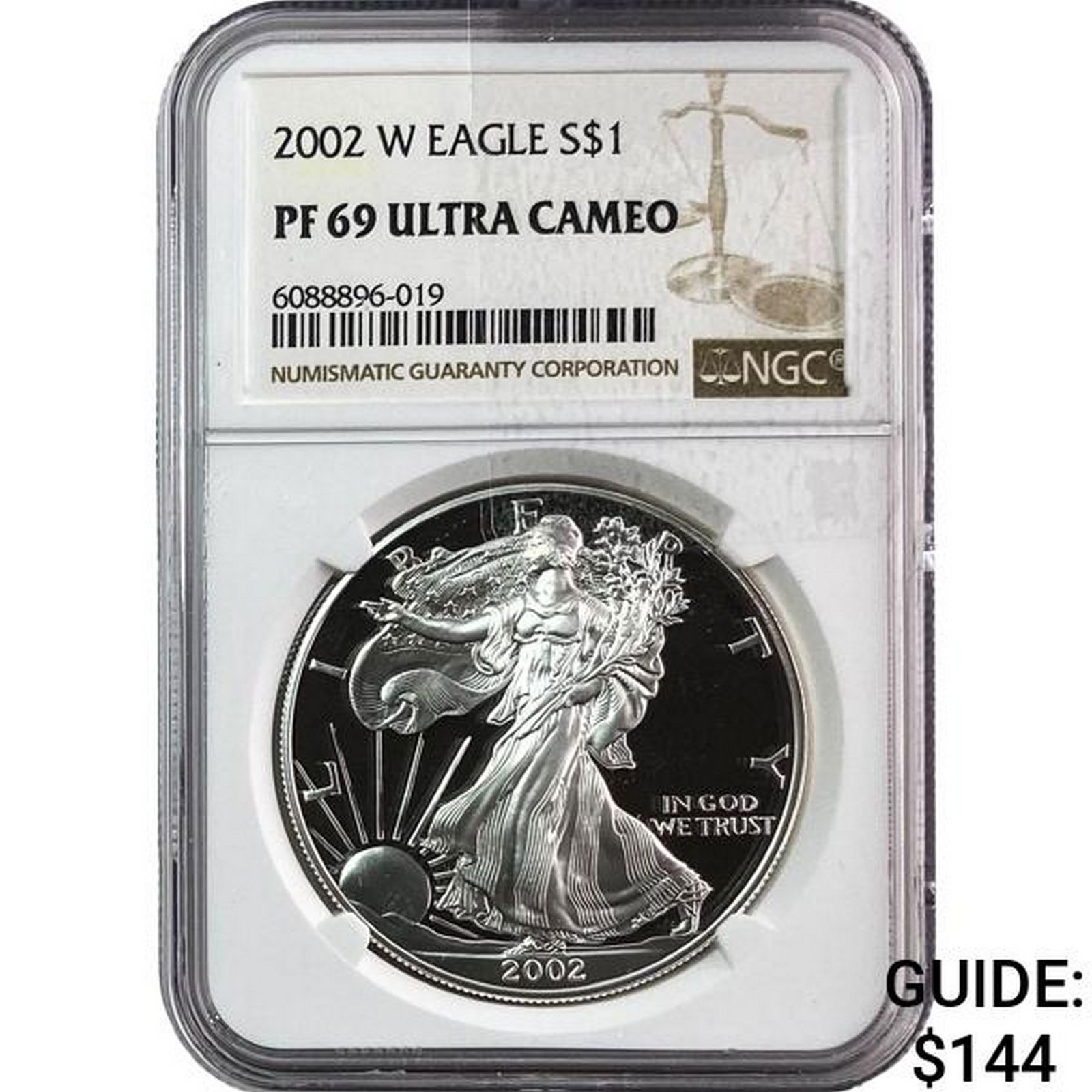 2002-W Silver Eagle NGC PF69 Ultra Cameo (1 of 2)