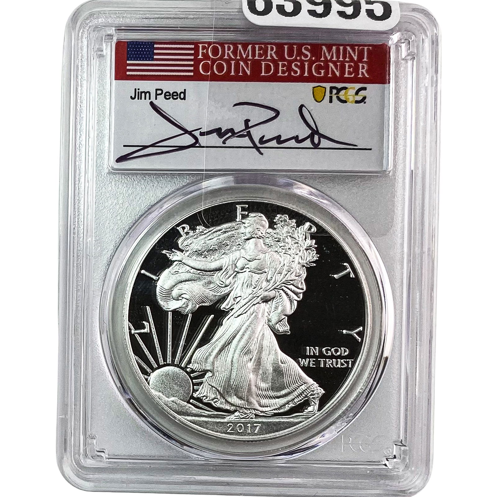 2017-W Silver Eagle PCGS PR70 Jim Peed DCAM (1 of 2)