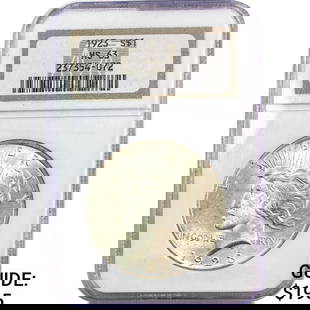 1923 Silver Peace Dollar NGC MS63: 1923 Silver Peace Dollar NGC MS63