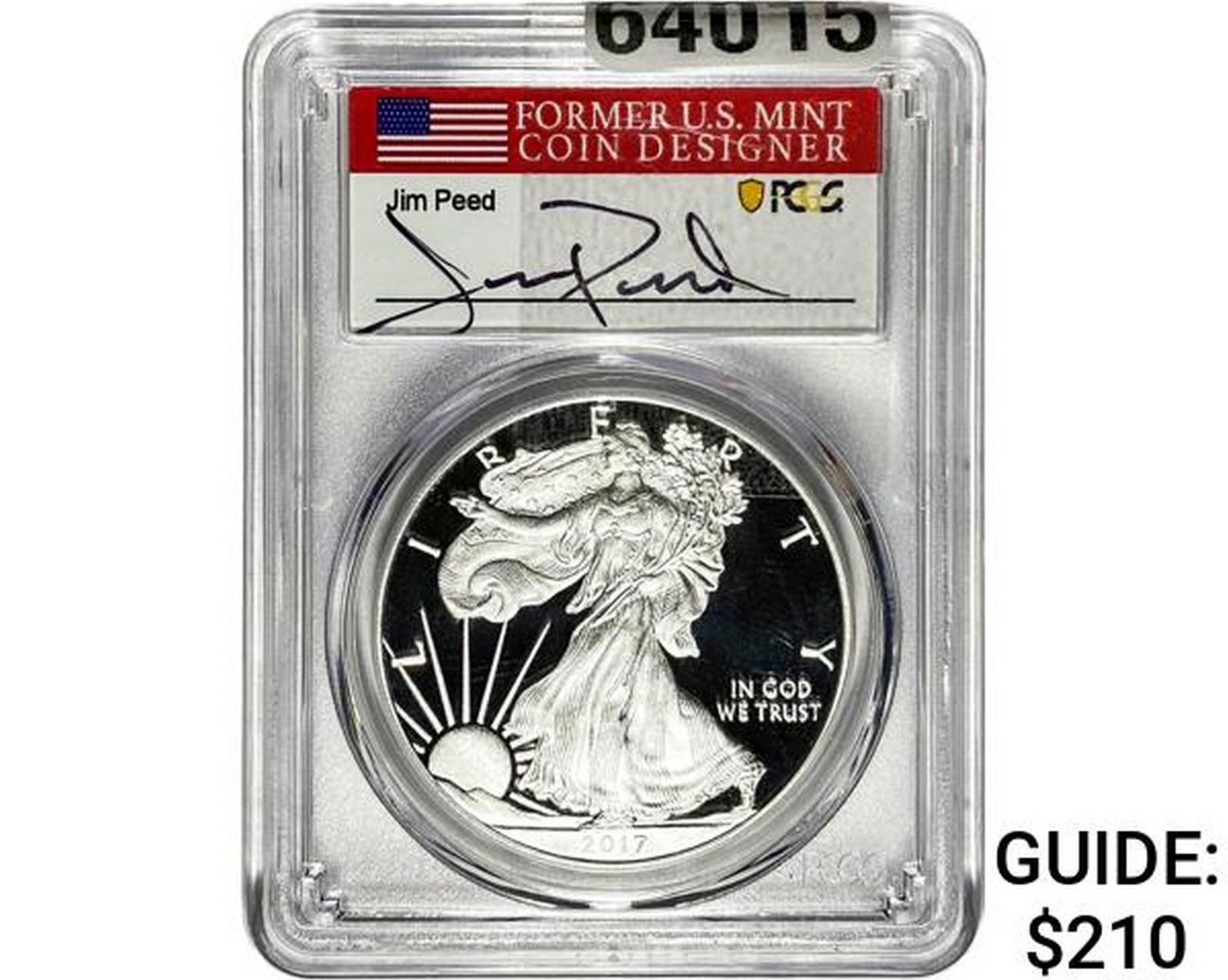 2017-W Silver Eagle PCGS PR70 Jim Peed DCAM (1 of 2)