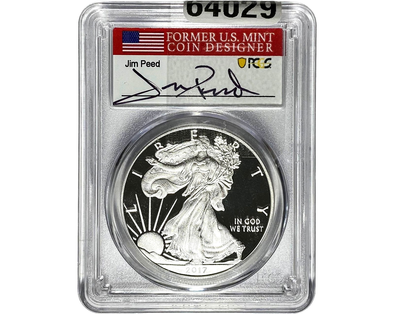 2017-W Silver Eagle PCGS PR70 Jim Peed DCAM (1 of 2)