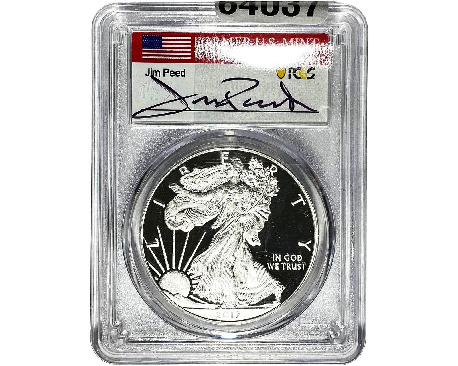 2017-W Silver Eagle PCGS PR70 Jim Peed DCAM (1 of 2)