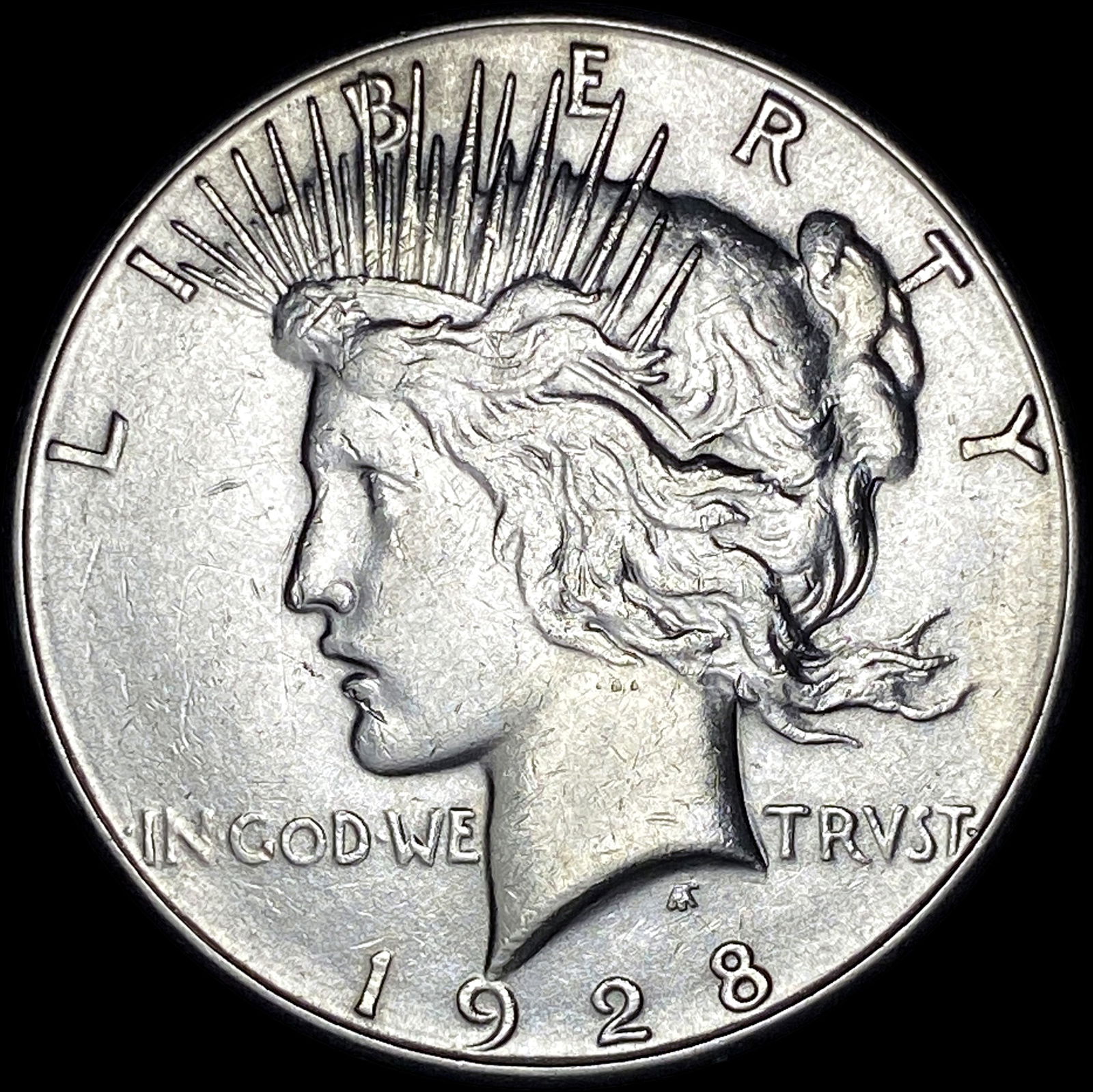 1928-S Silver Peace Dollar CLOSELY UNCIRCULATED (1 of 2)
