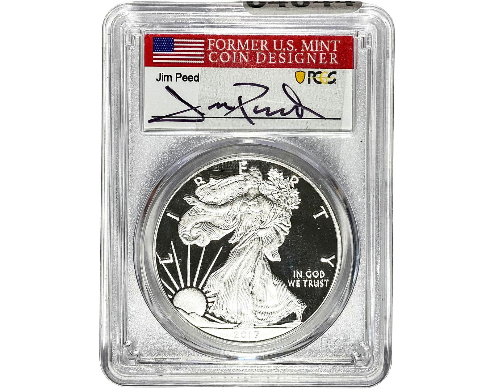 2017-W Silver Eagle PCGS PR70 Jim Peed DCAM (1 of 2)