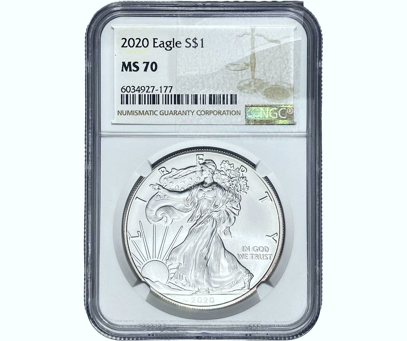 2020 Silver Eagle NGC MS70 (1 of 2)