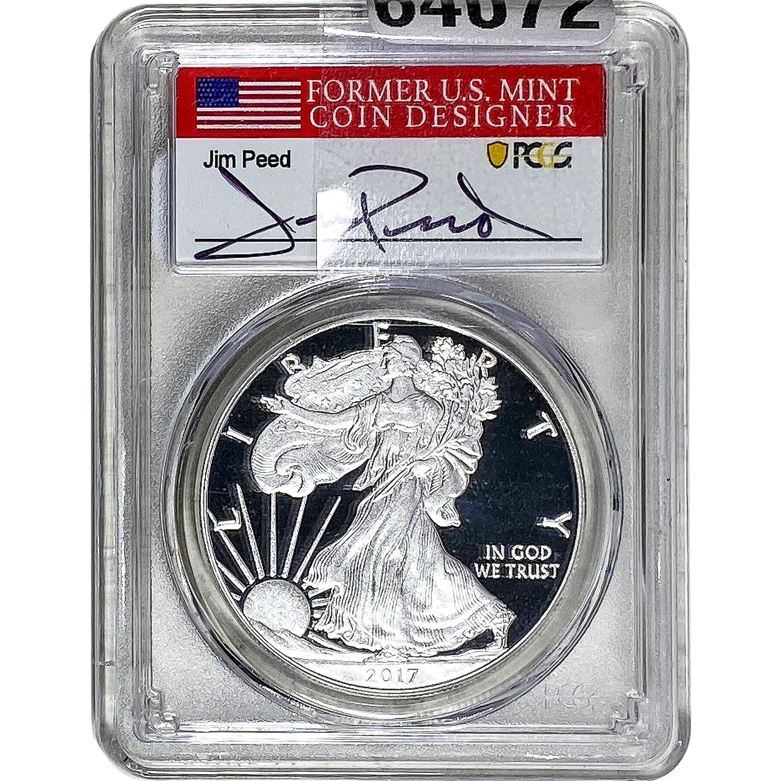 2017-W Silver Eagle PCGS PR70 Jim Peed DCAM (1 of 2)