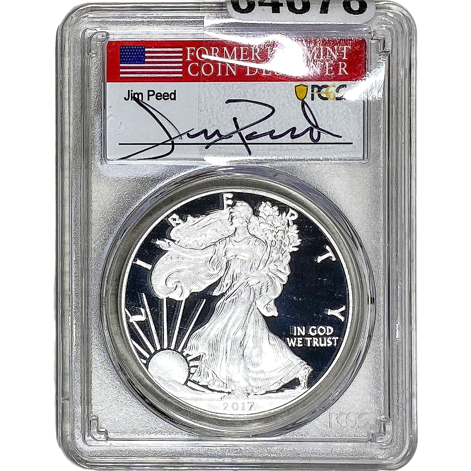 2017-W Silver Eagle PCGS PR70 Jim Peed DCAM (1 of 2)