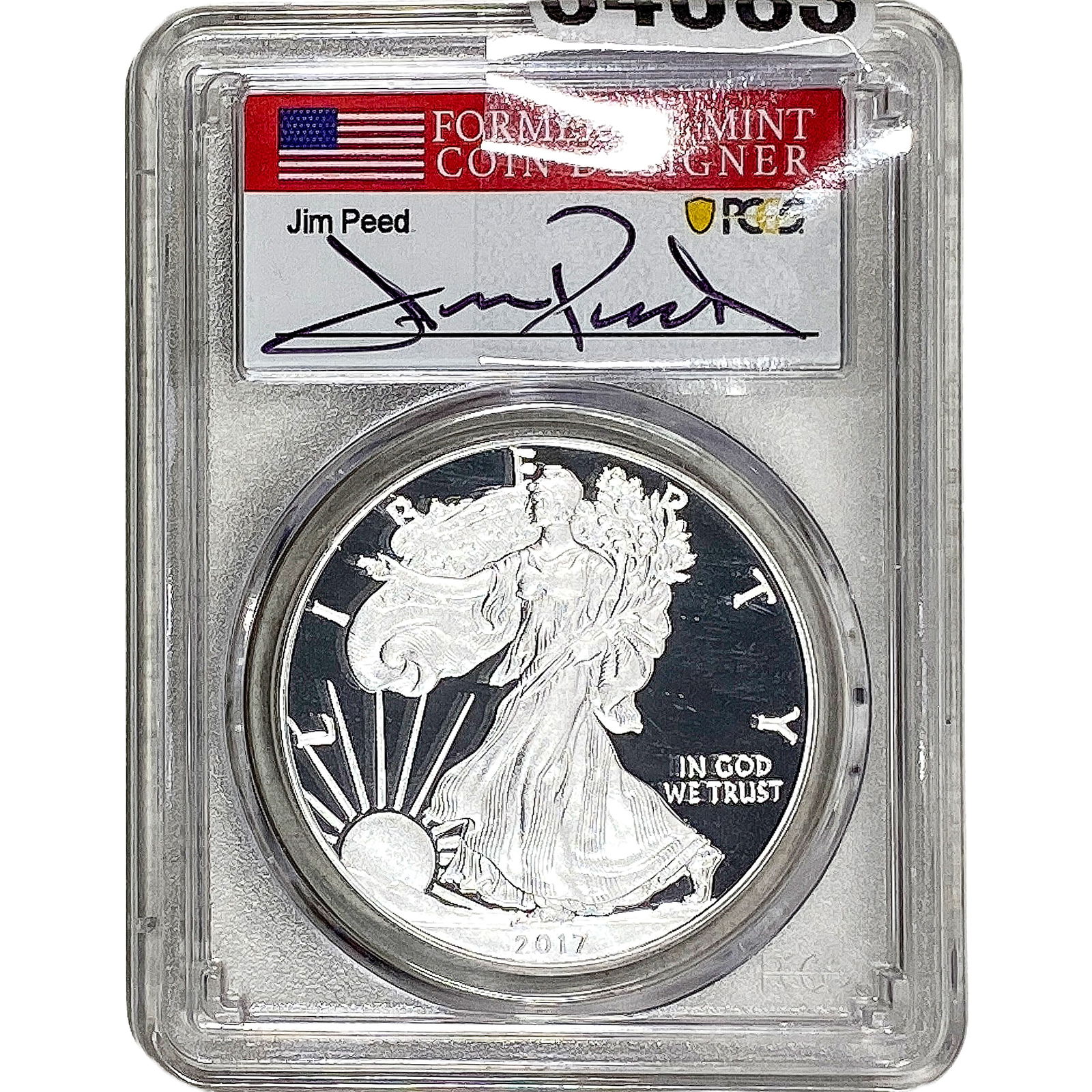 2107-W Silver Eagle PCGS PR70 Jim Peed DCAM (1 of 2)