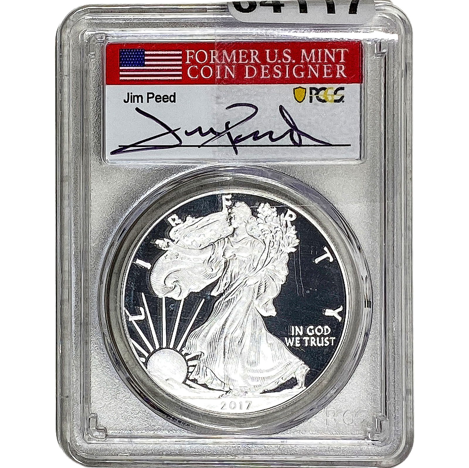 2107-W Silver Eagle PCGS PR70 Jim Peed DCAM (1 of 2)
