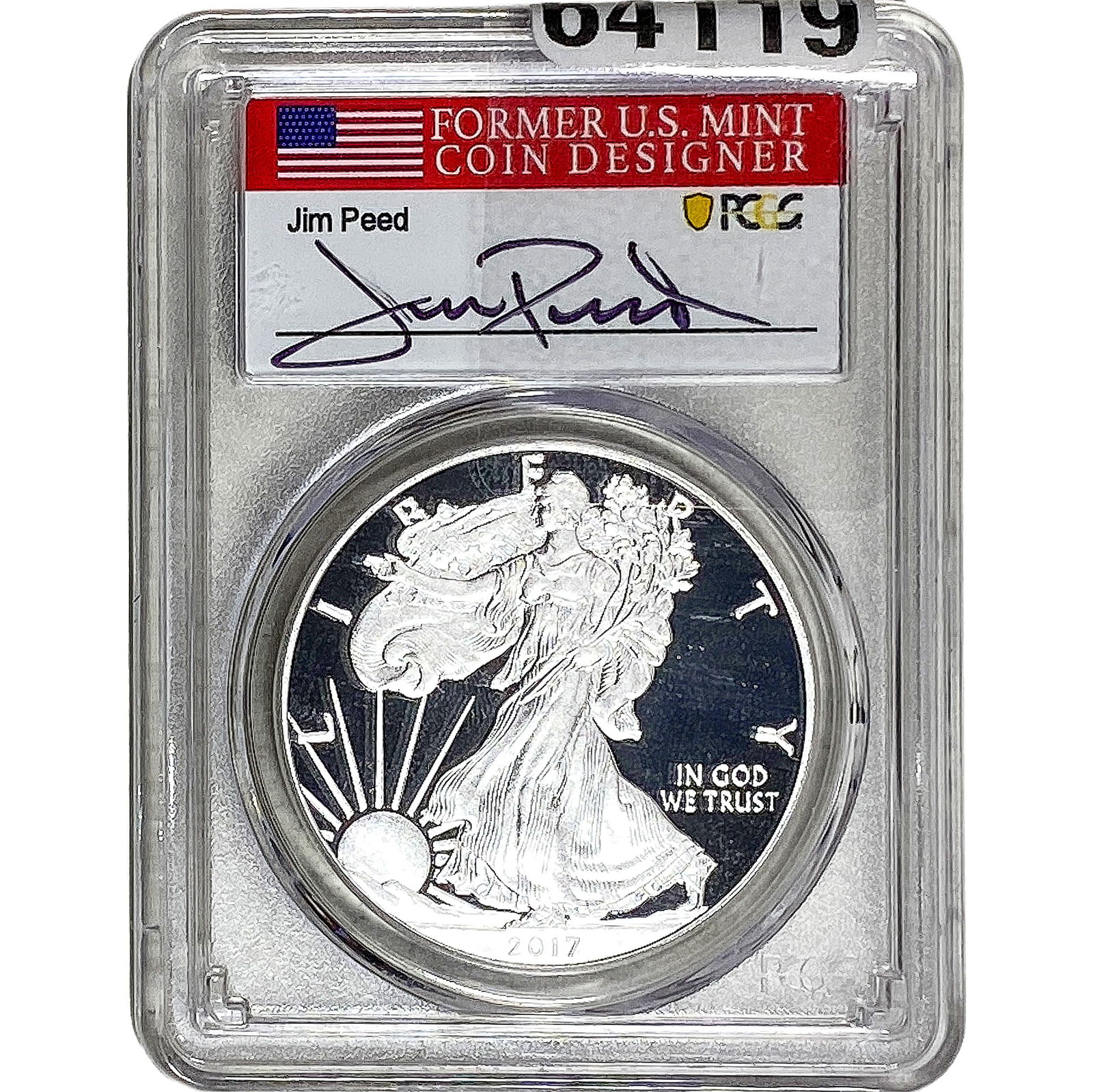 2017-W Silver Eagle PCGS PR70 Jim Peed DCAM (1 of 2)