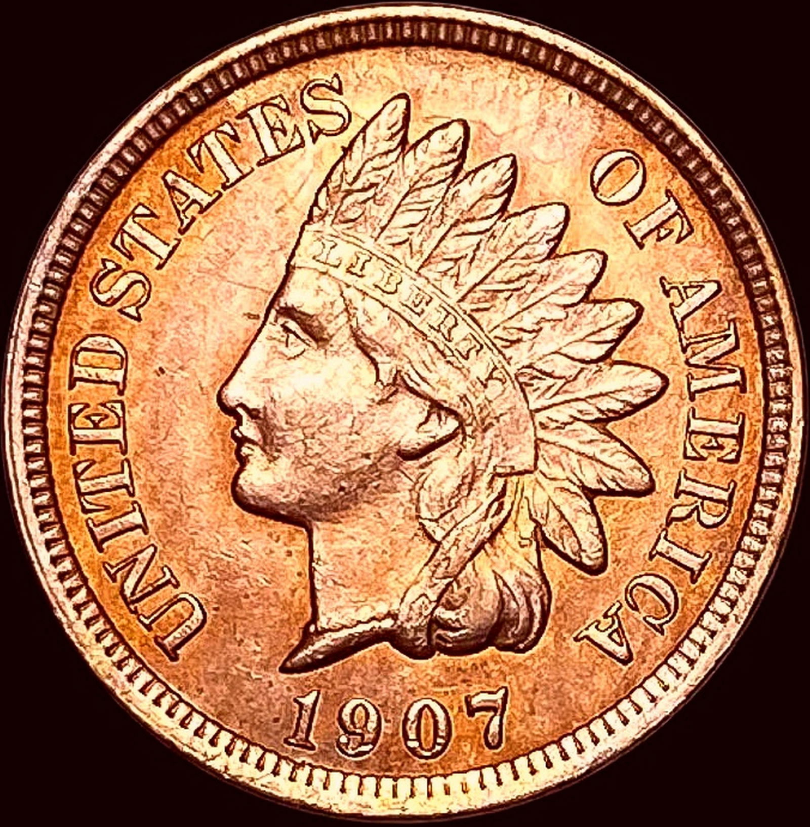 1907 Indian Head Cent UNCIRCULATED (1 of 2)