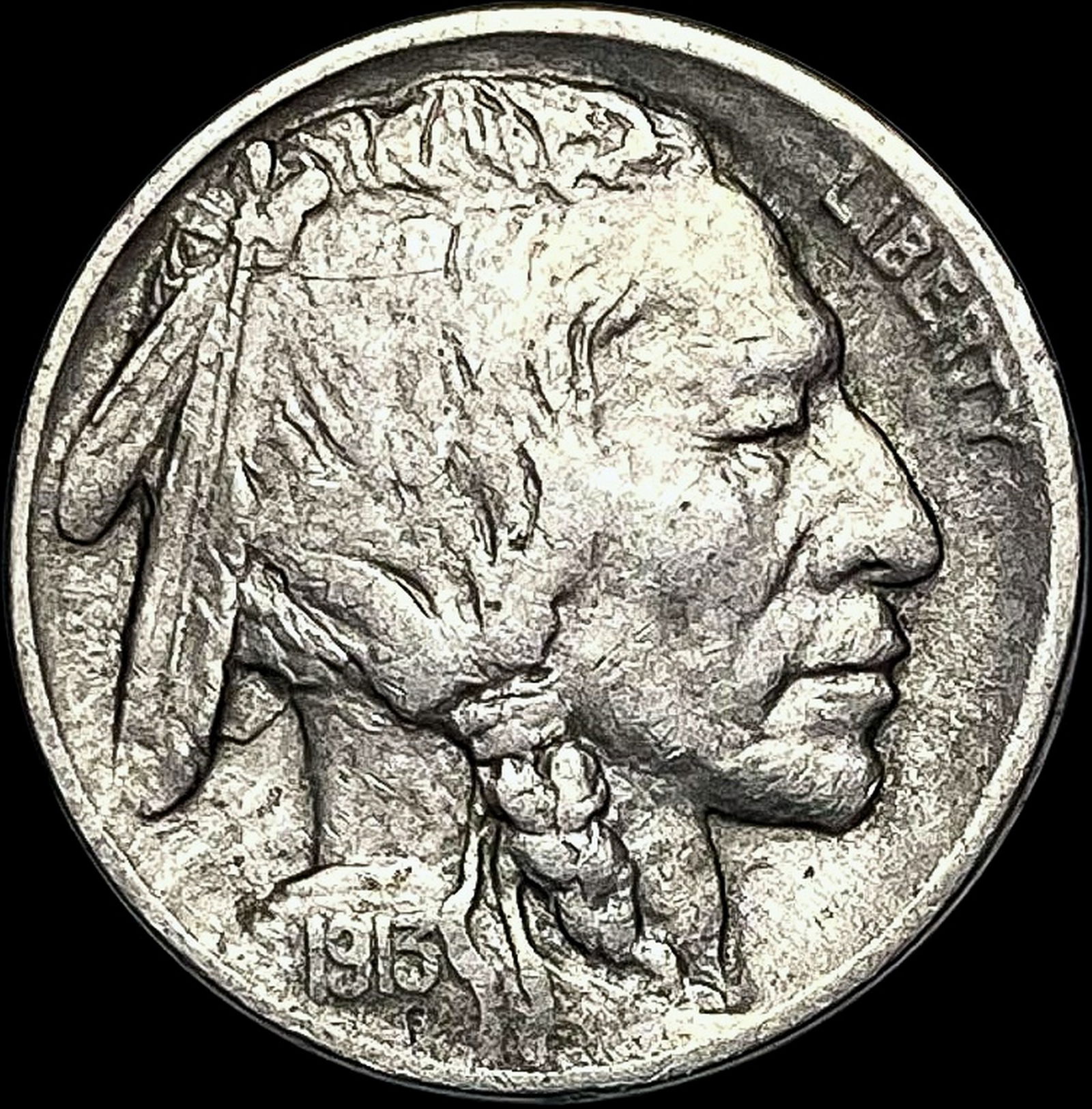 1913-D Buffalo Nickel Type 2 LIGHTLY CIRCULATED (1 of 2)