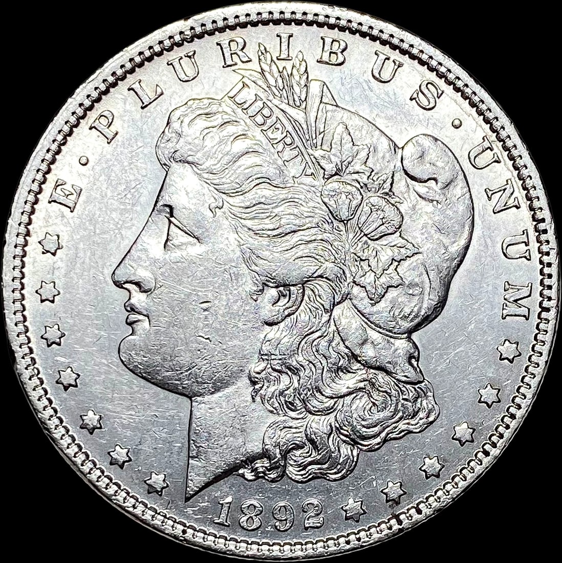 1892 Morgan Silver Dollar CLOSELY UNCIRCULATED (1 of 2)