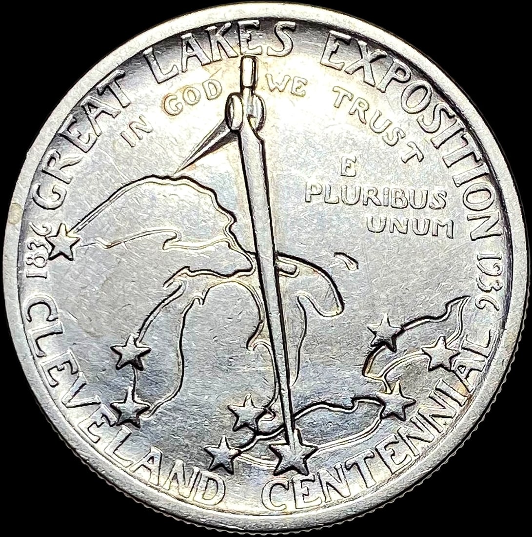 1936 Silver Half Dollar Cleveland Centennial UNCIRCULATED (1 of 2)