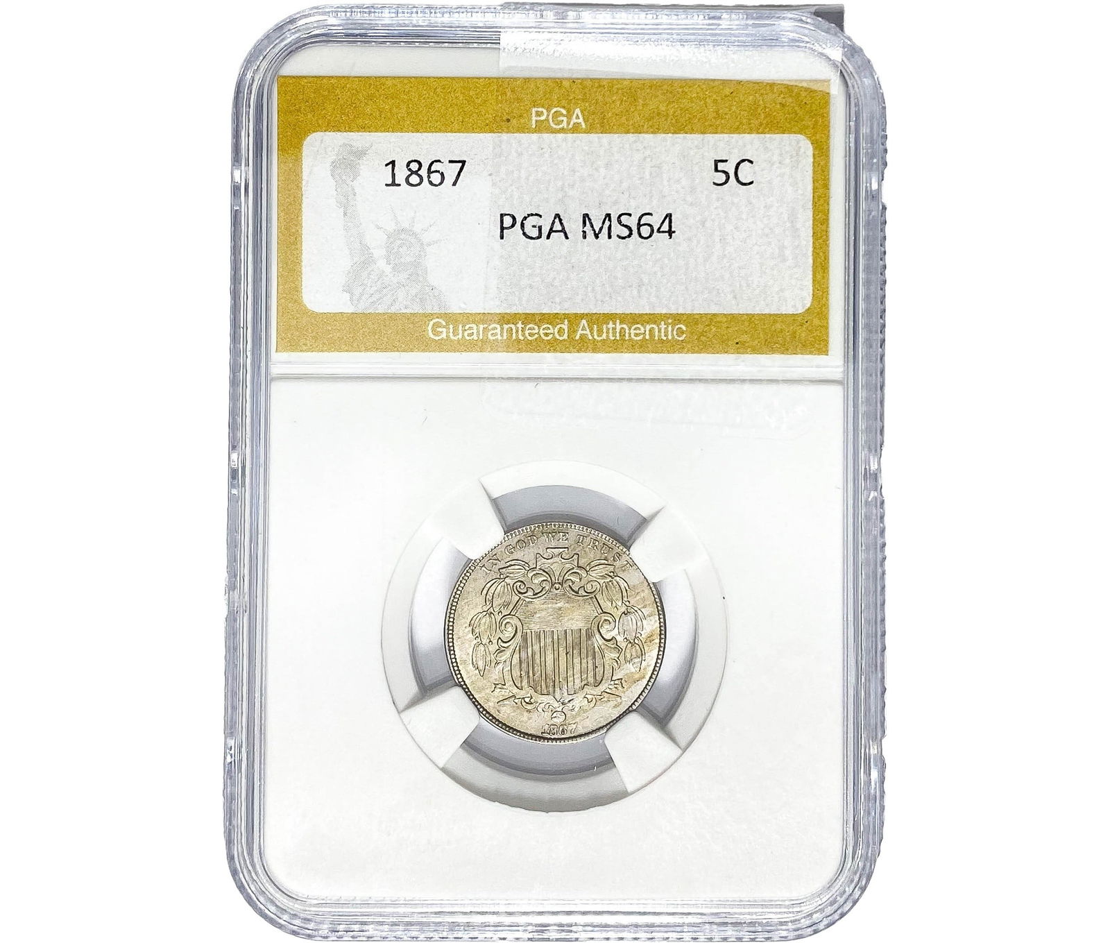 1867 Shield Nickel PGA MS64 (1 of 2)