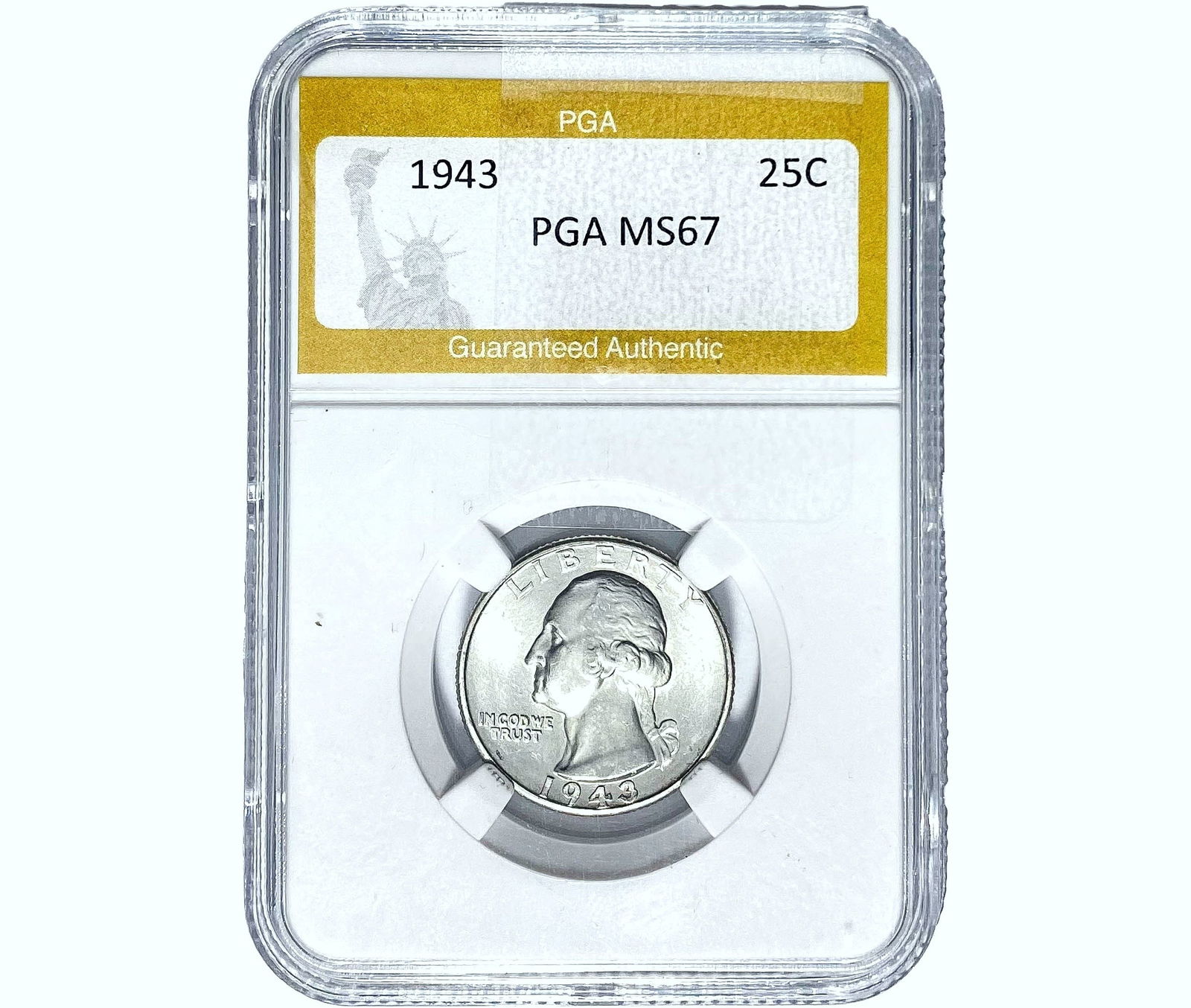 1943 Washington Silver Quarter PGA MS67 (1 of 2)